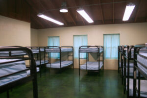 Bunk beds in the Barracks